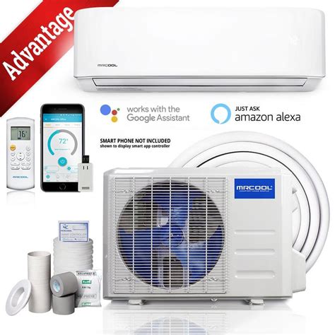 Clean air technology built in air ionizer and dehumidifier constantly cleans and conditions air, removing harmful allergens, dust and. MRCOOL Advantage 3rd Gen 24000-BTU 1000-sq ft Single ...