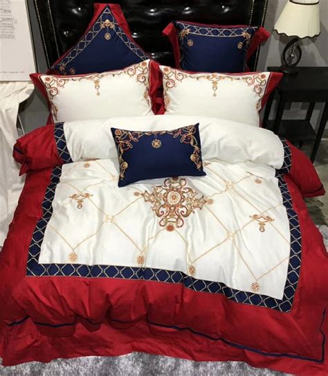 Luxury 100 Egyptian Cotton Bedding Set King Size Designer Bedding