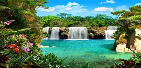 Free Download Beautiful 3d Nature Waterfall Hd Wallpaper 1280x800 For