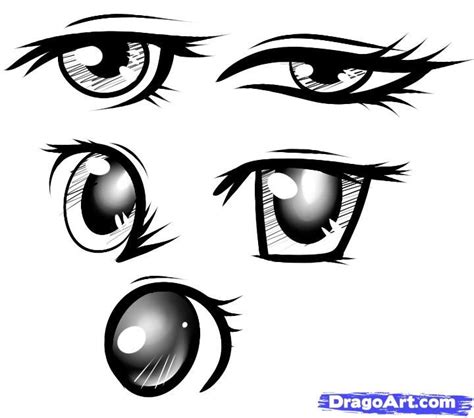 It should meet the first line in a point on the inside of each eye, open on the other end. Pin by Marie Young Creative on Delightful DIY & Tutorials | Female anime eyes, Anime eyes ...