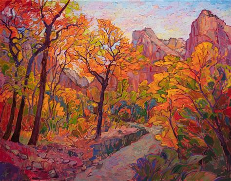 Hues Of Zion Contemporary Impressionism Paintings By Erin Hanson
