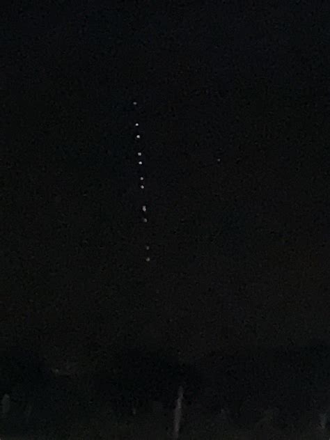 What Is This Straight Line Of Lights I Just Saw In The Sky Rdarksky