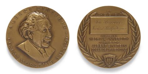 1954 Albert Einstein Award Medal Awarded To Richard Feynman For His