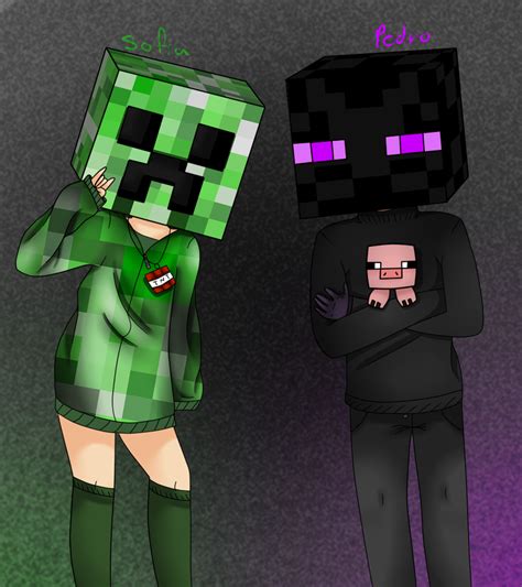Creeper And Enderman By Exilia2417 On Deviantart