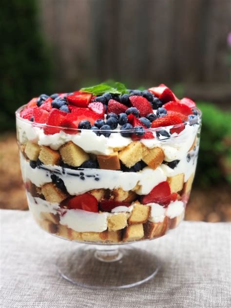 4th Of July— Strawberry Blueberry Trifle Tonjas Table