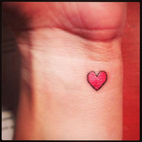 Tiny Heart Wrist Tattoo Tattoos Pinterest