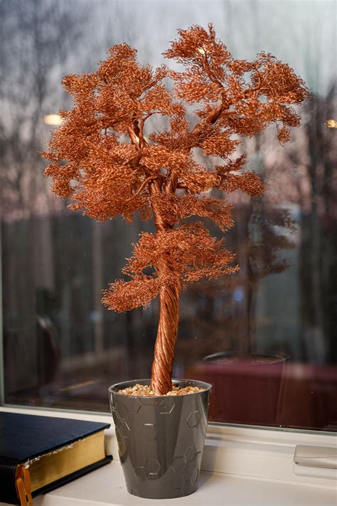 A Tree My Cousin Made Out Of Copper Rpics