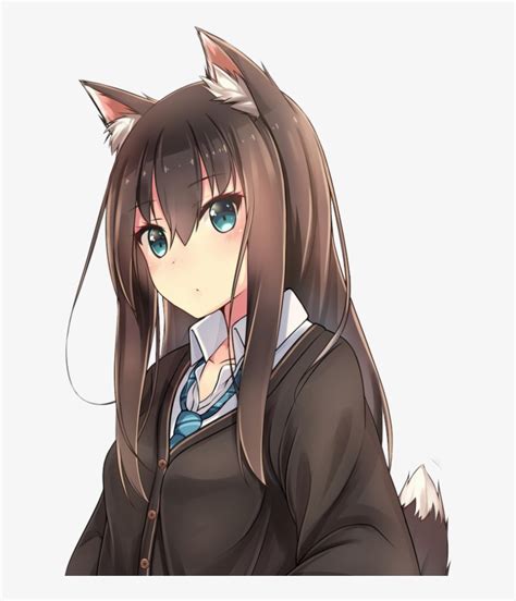 Wolf Cute Anime Girls Transparent Png 700x886 Free Download On Nicepng