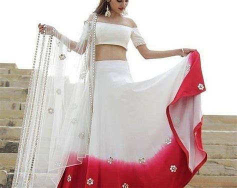 Chikenkari Lehenga In Custom Colors Etsy India Spring Dresses