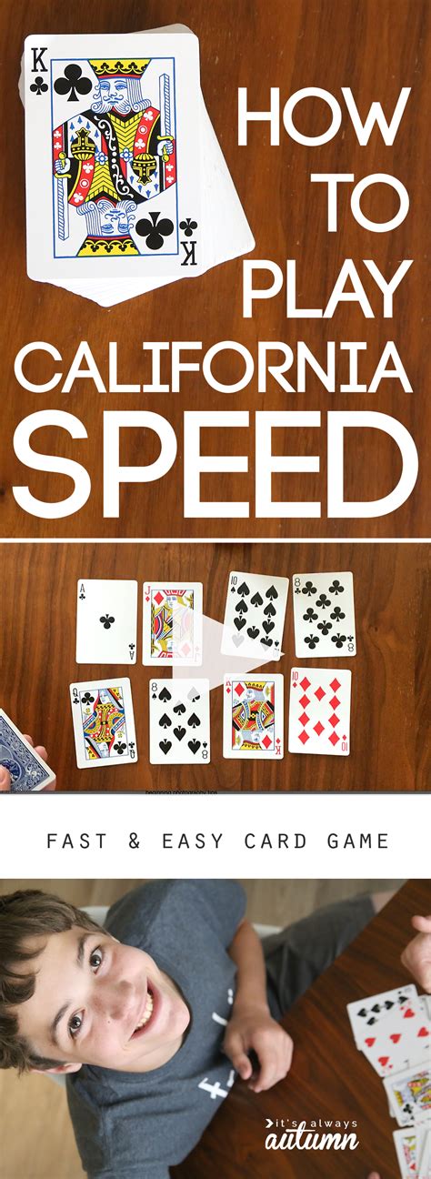 How To Play California Speed Easy Card Game Its