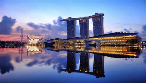 Descargar Fondos De Pantalla Marina Bay Singapur 4k Modernos