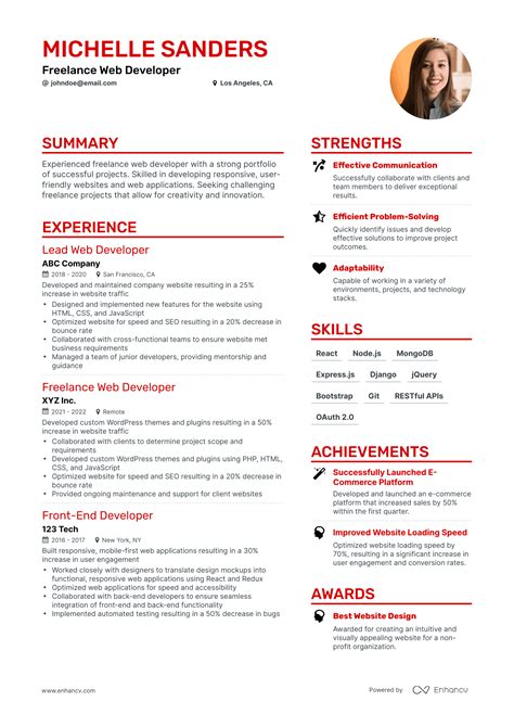 5 Freelance Developer Resume Examples And Guide For 2023