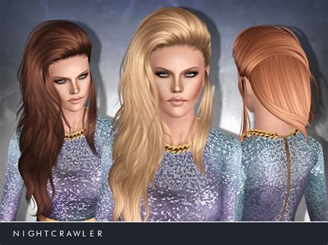 Cool Hairstyle 23 By Nightcrawler Sims 3 Hairs Sims Hair Sims 3 Sims