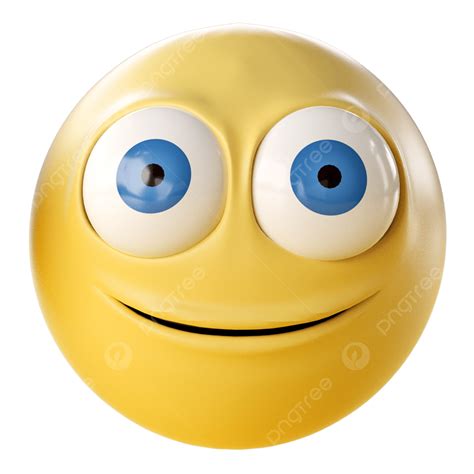 Emoji 3d Rendering Senyum 3d Emoticon Kuning Png Transparan Clipart