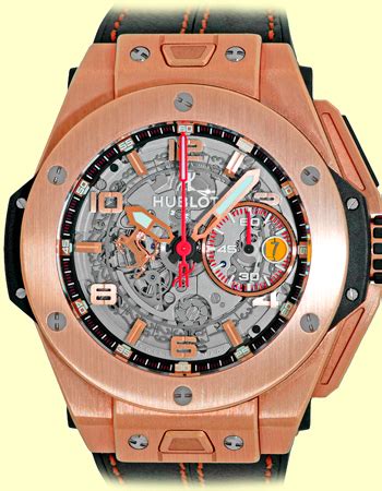The partnership has so far been built on two watches: Hublot Big Bang UNICO Ferrari King Gold 401.OX.0123.VR Rose Gold & Titanium Watch | World's Best