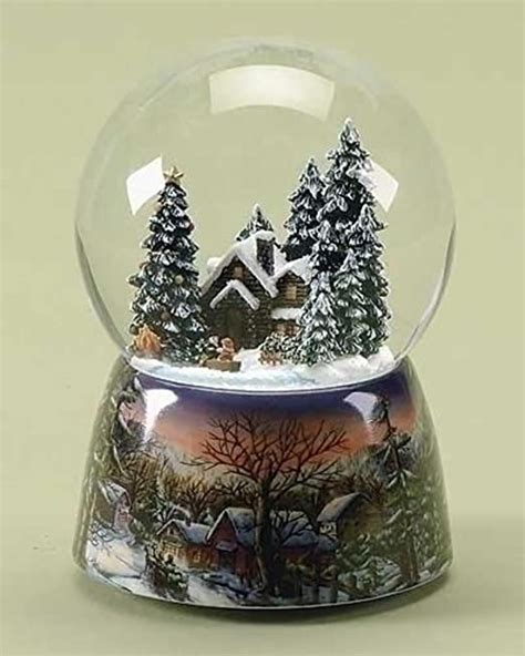 55 Winter Wonderland Musical Scenic Pond Christmas Snow Globe