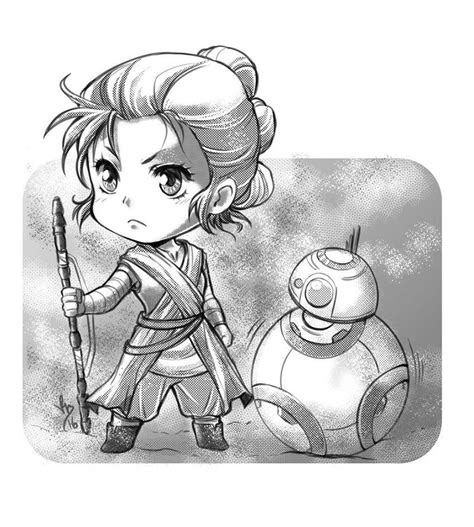 Chibi Rey and BB-8 Star Wars by lince | Films