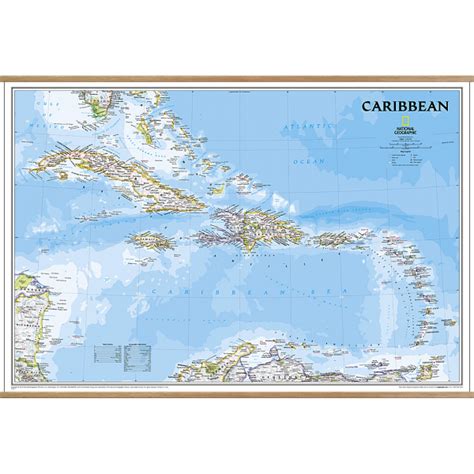Caribbean Classic Wall Map Geographica