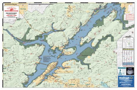 Lake Guntersville Contour Map
