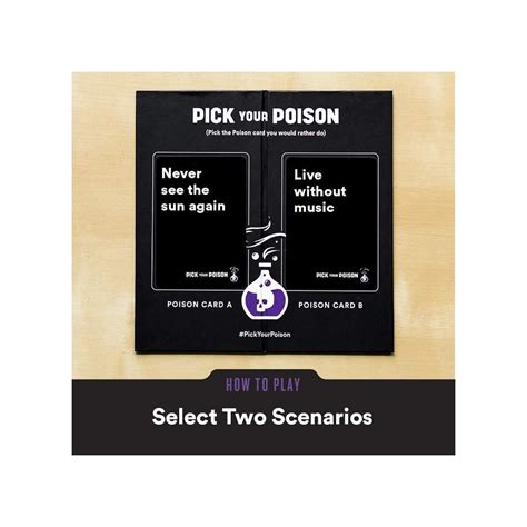 Pick Your Poison Party Game Estore