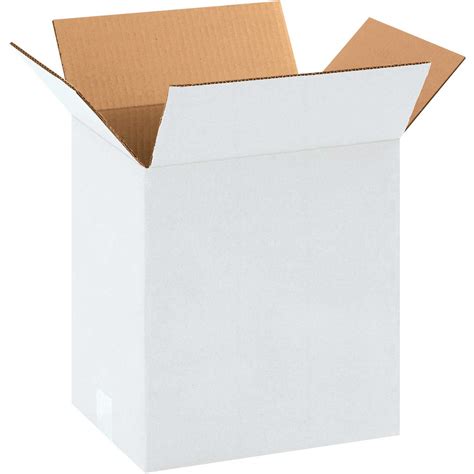 11 14 X 8 34 X 12 White Cardboard Corrugated Box 65 Lbs Capacity