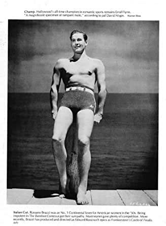 Errol Flynn Shirtless Clipping Magazine Photo Orig Pg X L At