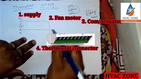 ac thermostat wiring diagramv hvac zone youtube