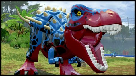 Lego Jurassic World Blitz Rex Custom Dinosaurs Youtube