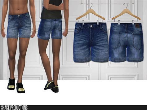 The Sims Resource Shakeproductions 198 Denim Shorts Male