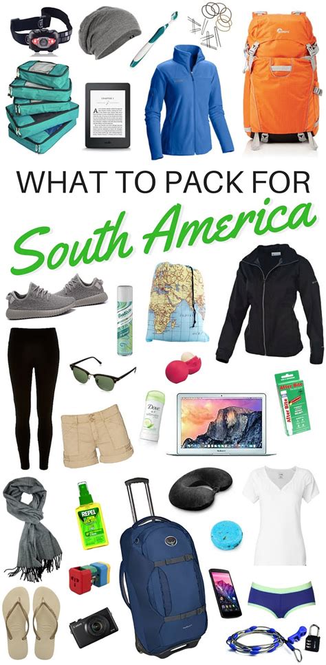 Packing List For South America What To Bring On A Long Backpacking Trip