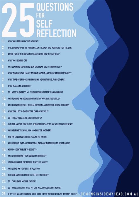 25 Questions For Self Reflection Self Journal Writing Prompts