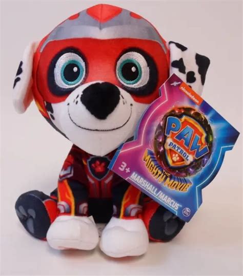 Paw Patrol The Mighty Movie Marshall Marcus 7 Inch Plush Toy For Kids