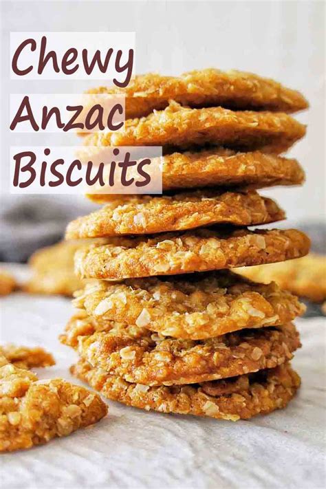 Chewy Anzac Biscuits Anzac Biscuits Biscuit Rolls Chewy