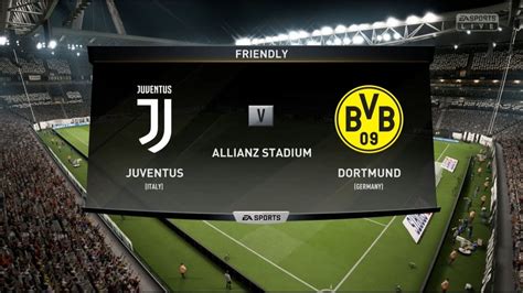 Fifa19 Gameplay Juventus Vs Borussia Dortmund Xbox One S Full Match
