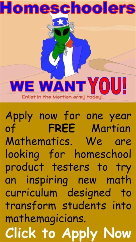 Apply Now For One Year Of Free Martian Mathematics This Is A First