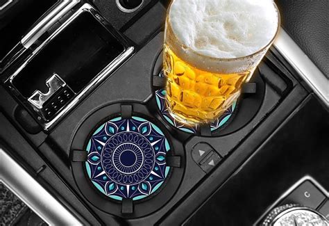 Keep Your Car Cup Holders Clean With These Absorbent Coasters Home