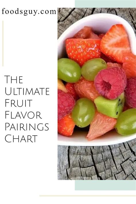 The Ultimate Fruit Flavor Pairings Chart Fruit Flavored Flavors Food