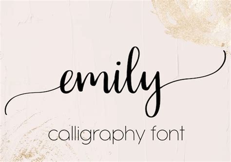 Cricut Long Tail Cursive Font Emily Digital Long Tail Font Etsy Australia