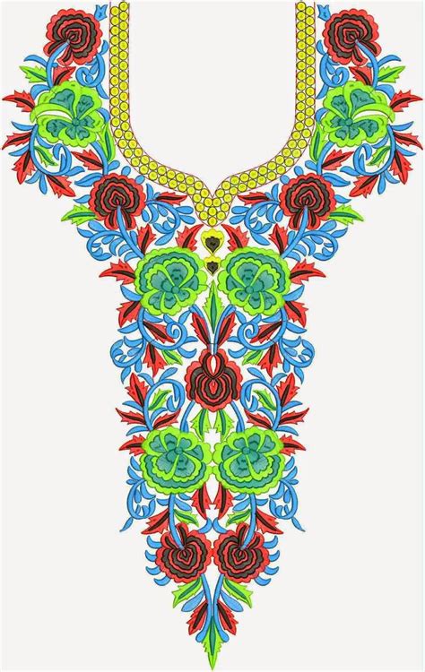Buy Online Neck Embroidery Designs Embdesigntube Neck Designs