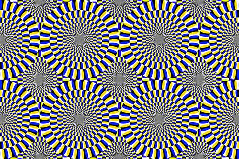 An Illustration Of An Optical Illusion Moving Circles Seamless
