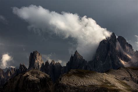 Dolomites In Clouds Italy On Behance