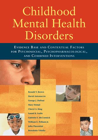 Mental disorders (or mental illnesses) are conditions that affect your thinking, feeling, mood, and behavior. Childhood Mental Health Disorders: Evidence Base and ...