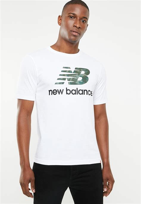 Essentials Stacked Logo Tee White New Balance T Shirts