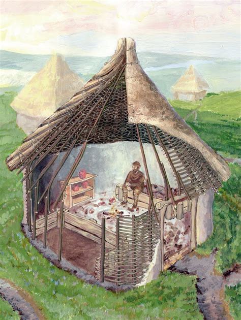 James Cope Neolithic House An Art Imagination Of Their Homes