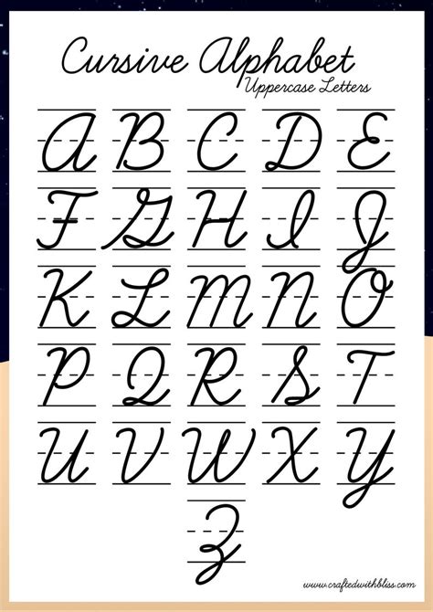 Handwriting Alphabet Cursive Alphabet Lettering Alphabet Fonts