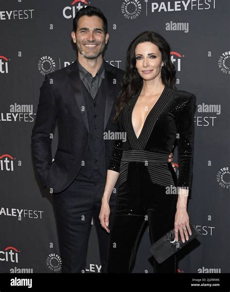 L R Tyler Hoechlin And Elizabeth Tulloch At Paleyfest La Superman And Lois Held At The Dolby