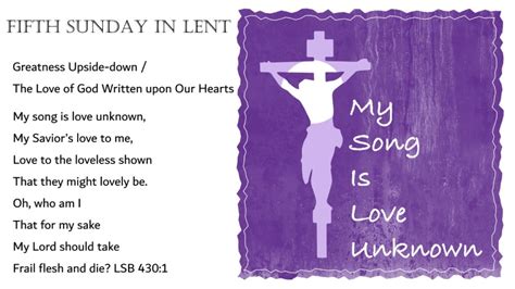 Fifth Sunday In Lent 2021 Youtube