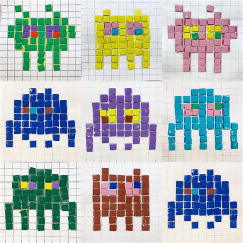Space Invader Pixel Art Ms Kit Lang