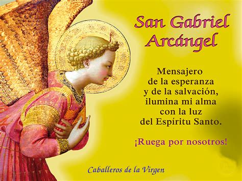 ® Oraciones Y Devociones Blog Católico ® OraciÓn A San Gabriel ArcÁngel