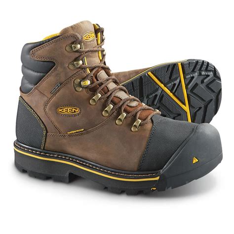 keen utility men s milwaukee waterproof steel toe work boots 423582 work boots at sportsman s